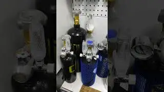 Cylinder systems for supplying CO2 to an aquarium.