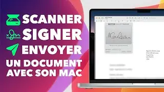 Scan, sign and send a PDF document by email on a Mac