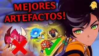MEJORES ARTEFACTOS para SETHOS! / Genshin! / 🐤!
