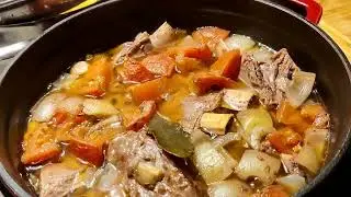 Ребра лося тушеные. Отходят от кости! Тушим с овощами