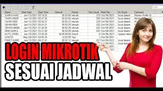 SETTING MIKROTIK USER LOGIN TIMES ACCORDING TO THE SCHEDULE