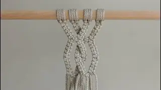 DIY Macrame Tutorial - Another Geometric Pattern Using Square Knots!