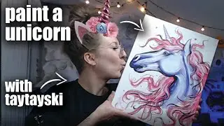 Step by Step Paint a Unicorn (& hangout) with Taytayski!