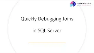Debugging Joins in SQL