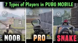 7 Types of Players in Pubg Mobile TDM #shorts