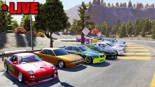 🔴 LIVE: Car Meets + Drift Tandems + Minigames!