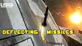 Space Engineers - Sloped Armour, Deflecting Missiles Self Repairing Armour