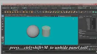 panel & panel tool hiding/unhiding shortcut keys-hot keys in  maya 2020
