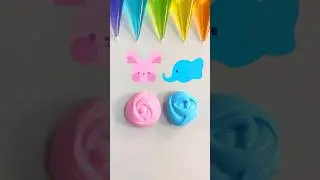 Pink And Blue I Mixing slime 