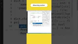 How to clear/delete all elements of Dictionary  - Python | Learning Section