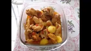 Galinha saborosa na panela de pressão