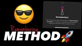 INSTAGRAM REMEMBERING METHOD 🚀 PART 1 | TEAM OLDS