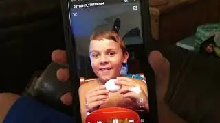 Louis watching a video of himself cracking an egg - I don't now.