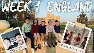 9 Kids Living in a CASTLE?! || FAMILY of 11 STORMS WOBURN SAFARI! || WEEK 1: ENGLAND