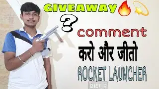 Comment करो और जीतो ROCKET LAUNCHER 🔥ll Giveaway 🔥ll??ll rocket launcher giveaway ll#darshtech
