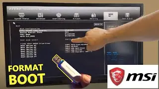 Bios Format atma Ayarları (#3) MSİ Anakart Usb Flash BOOT