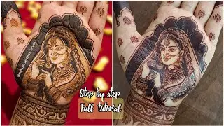 Beautiful bride figure mehndi design | bridal mehndi design | Mehndi creations