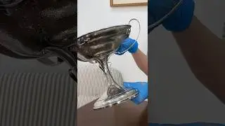 How satisfying is this clean?! 😍 #silver #cleaning #cleaninghacks #satisfying #shorts
