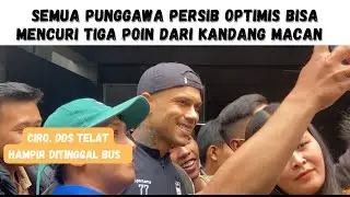 BOBOTOH BERDATANGAN SAAT PEMAIN PERSIB BERANGKAT KE KANDANG PERSIJA JAKARTA