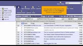 How to open an email message in Horde
