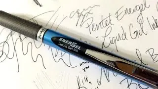 EnerGel Needle Tip 0.5 mm Ball by Pentel Demonstration Review