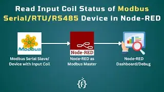 How to Read Input Coil Status of Modbus Serial/RTU/RS485 Device in Node-RED | Industrial IoT |