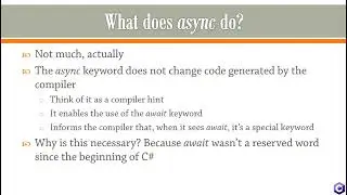 Asynchronous Programming (Async/Await)- A detailed description of async/await mechanics. C# Part #32