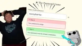 The Password Game Challenge (With @FlossycapYT) Attempt #1