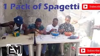 ONE PACK OF SPAGHETTI FOOD COMPETITION  || SPICY PASTA FOOD CHALLENGE