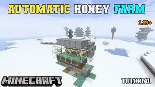 How to make Automatic BEE AND HONEY FRAM in Minecraft PE | BEDROCK EDITION JAVA EDITION