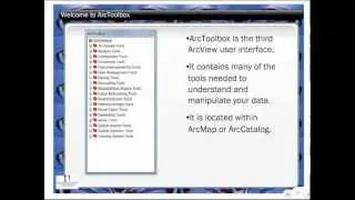 ArcToolbox Lecture
