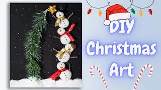 DIY Christmas Decor | Crafting Winter Wonderland | Air dry clay