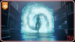 Dynamic Spiral Portal Effect in Blender