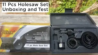 11 Pcs Holesaw Set Unboxing and Review