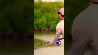 Gotta love the ole “flop cast” #fishingshorts #flyfishing #fishing #fish #tarpon #beachfishing