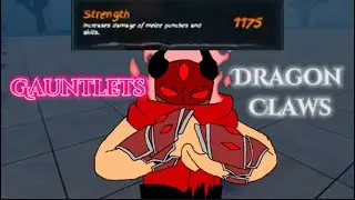 [GPO] Dragon Claws + Gauntlets (1175 streng) (Fruitless)
