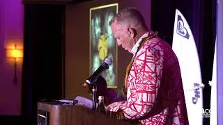 Randy Hild Introducing Honoree Stephanie Gilmore - Ohana Gala 2018