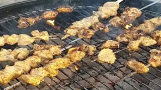 BBQ Grill  Malai Tikka Boti | Juicy & Creamy Chicken Malai Boti Recipe | Party Platter