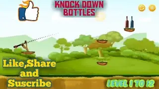 Knock Down Bottles By circket ball Game Play in H.D |#KnockDownBottles|