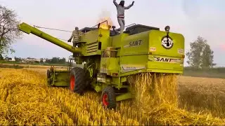 Combine Harvester working | heating | Wheat Harvesting | Amazing Work