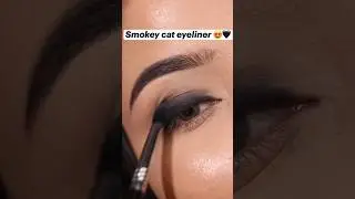 How to do Smokey Cat Eyeliner Makeup Look #ytshorts #youtubeshorts #youtube #glamreel