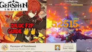 Diluc Pyro Crit Damage Build | Genshin Impact