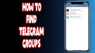 How to find telegram groups?