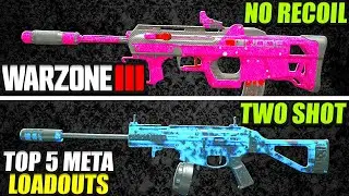 WARZONE TOP 5 META LOADOUTS AFTER UPDATE! (Warzone Best Class Setups)