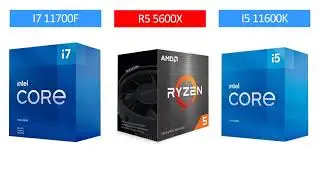 i7 11700F vs R5 5600X vs i5 11600K - RTX 3080 - Gaming Comparisons