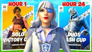 I Played 24 Hours of Fortnite Tournaments!