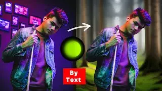 How to Change Photo Background By Wrting Text from Hypic App | Hypic Photo Editor Background Change