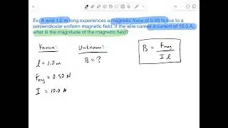 How to Solve Magnetic Field Strength from a Current Carrying Wire (easy)