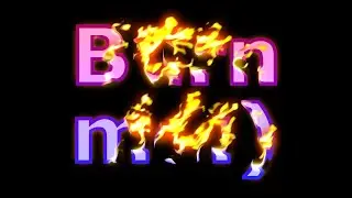 AE Burning dissolve fx / transition demo 