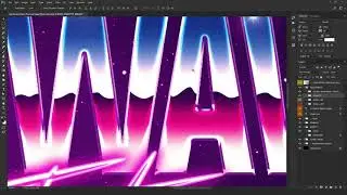 80s Synthwave Retro Text Effect / Logo Style